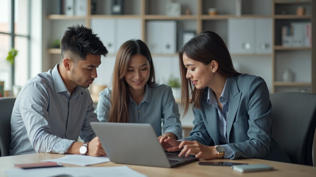 Профессионалы работают с цифровыми технологиями в современном офисе