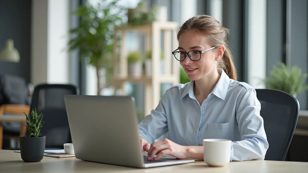 Специалист работает с технологиями и цифровыми инструментами