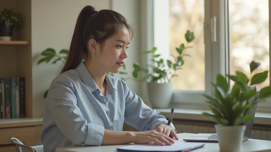 Молодой специалист изучает цифровые навыки на ноутбуке